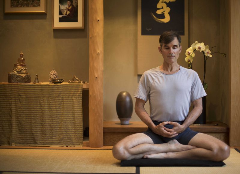 Tias meditating portrait